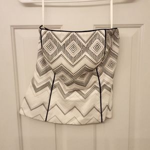 White House Black Market Strapless Dress Top